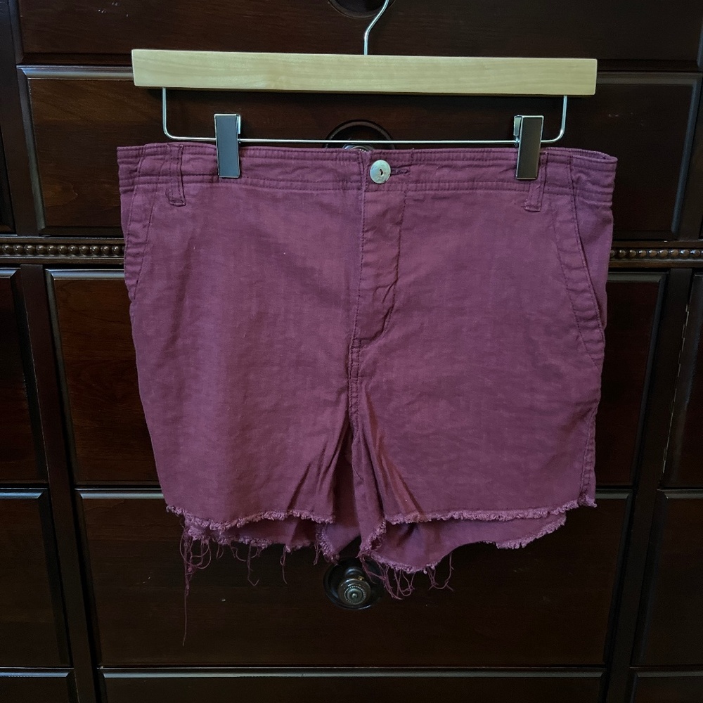 Burgundy KUT shorts